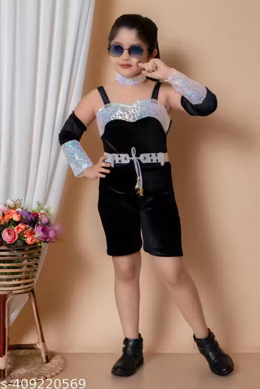 Girls Midi/Knee Length Party/Festive/Wedding Dress (Short Sleeve)