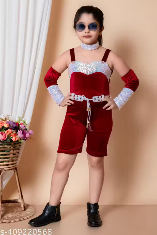 Girls Midi/Knee Length Party/Festive/Wedding Dress (Short Sleeve)